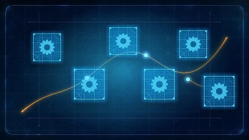 Palworld weapon schematics arranged on a blueprint above a map-like loot route